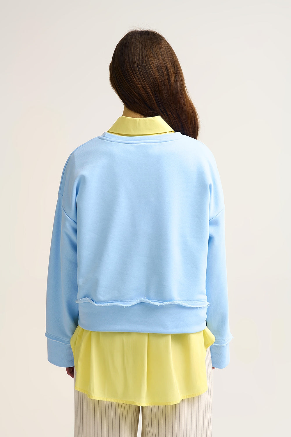 Felpa Saint Tropez ricamata blu bambino