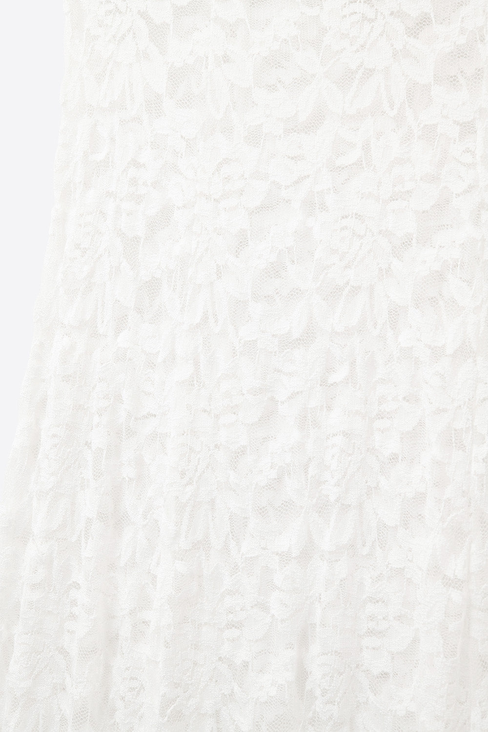 Gonna lunga bianca in pizzo con motivo floreale