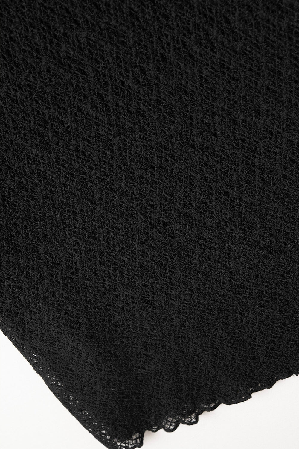 Gonna midi foderata in maglia in nero