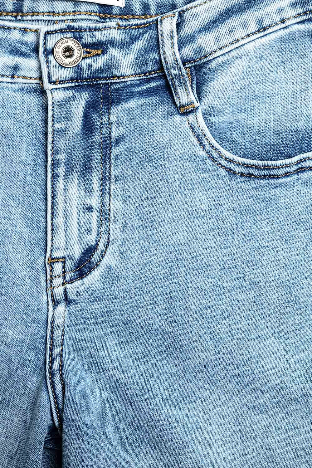 Jeans a gamba larga lavaggio chiaro