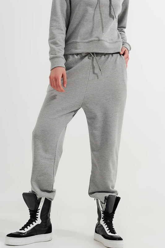 Q2 Joggers in grigio chiaro mélange