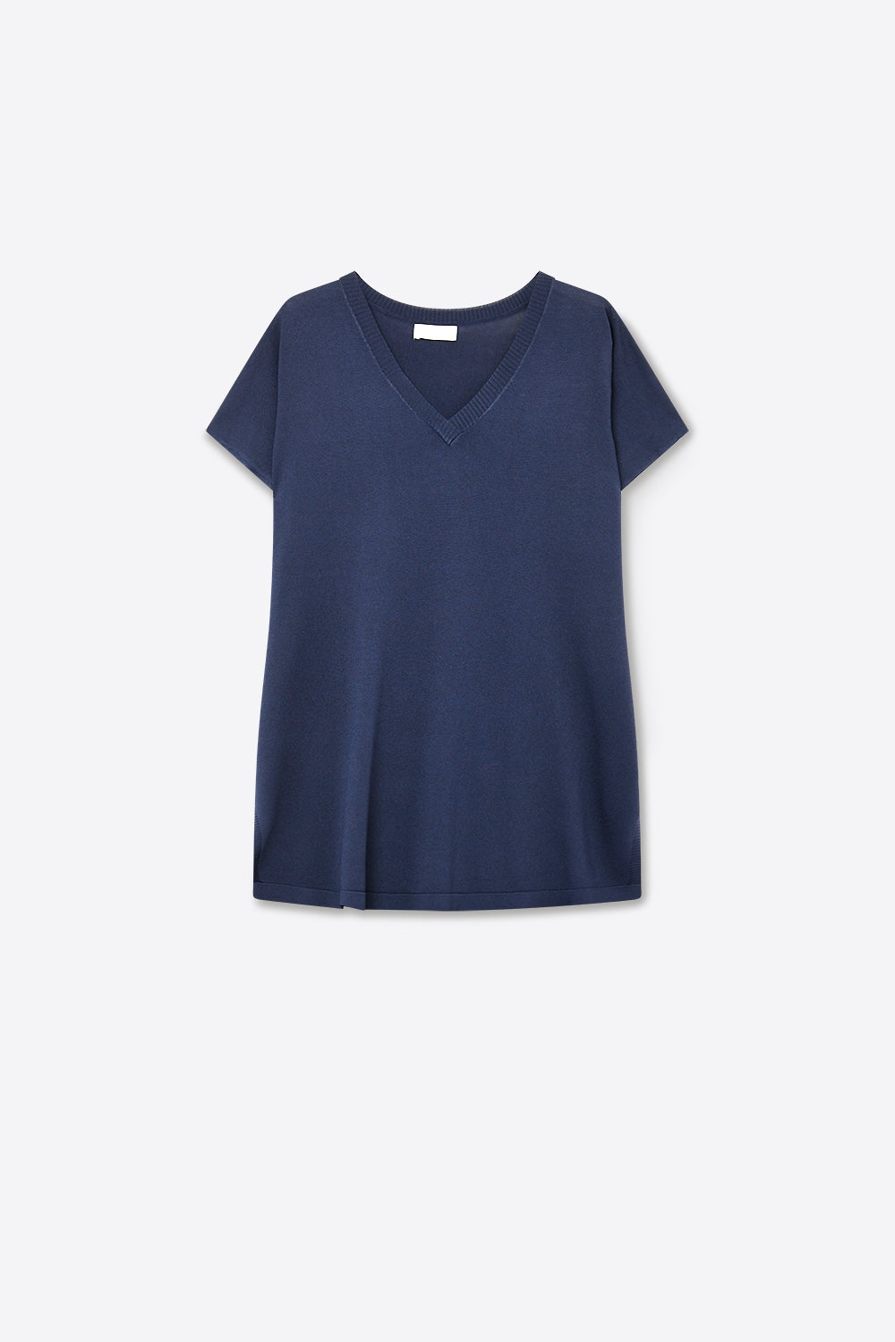 Q2 Maglia a maniche corte con scollo a V Navy