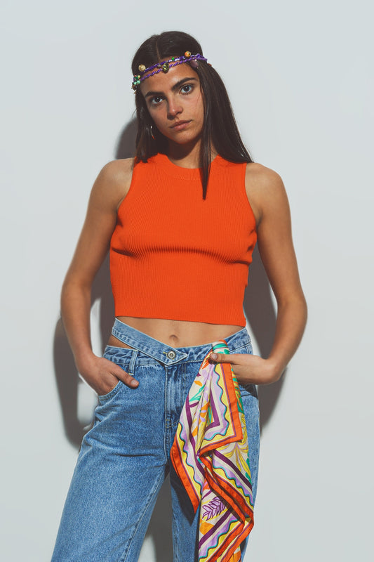 Q2 Maglia corta in Arancione
