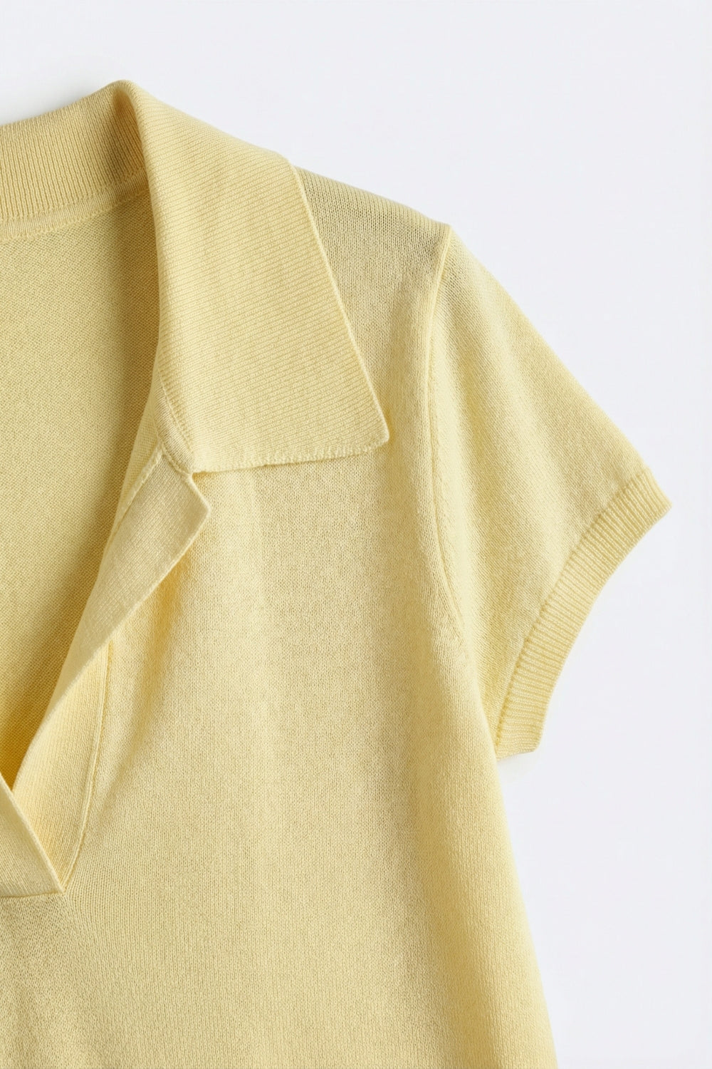 Maglia Polo a Maniche Corte in Giallo