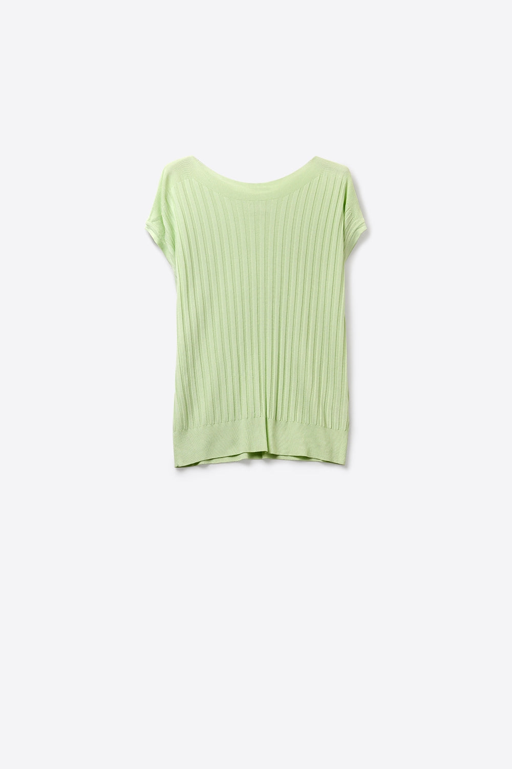 Q2 Maglione a Coste Vestibilitˆ Comoda in verde menta