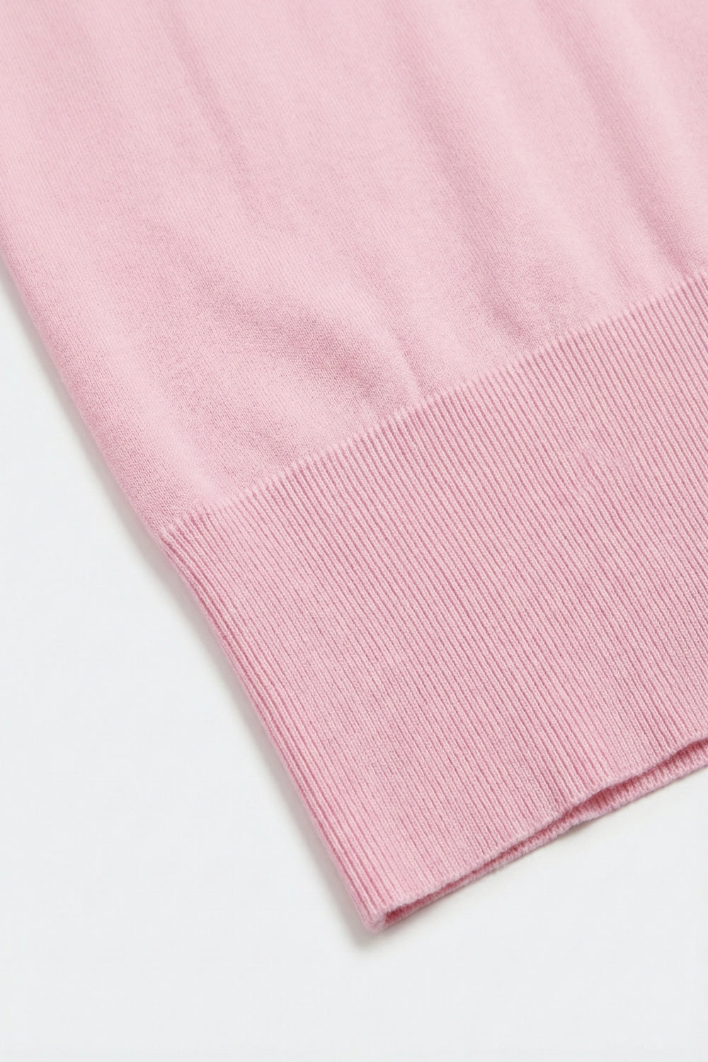 Maglione in maglia leggera con ampia fascia a coste in rosa