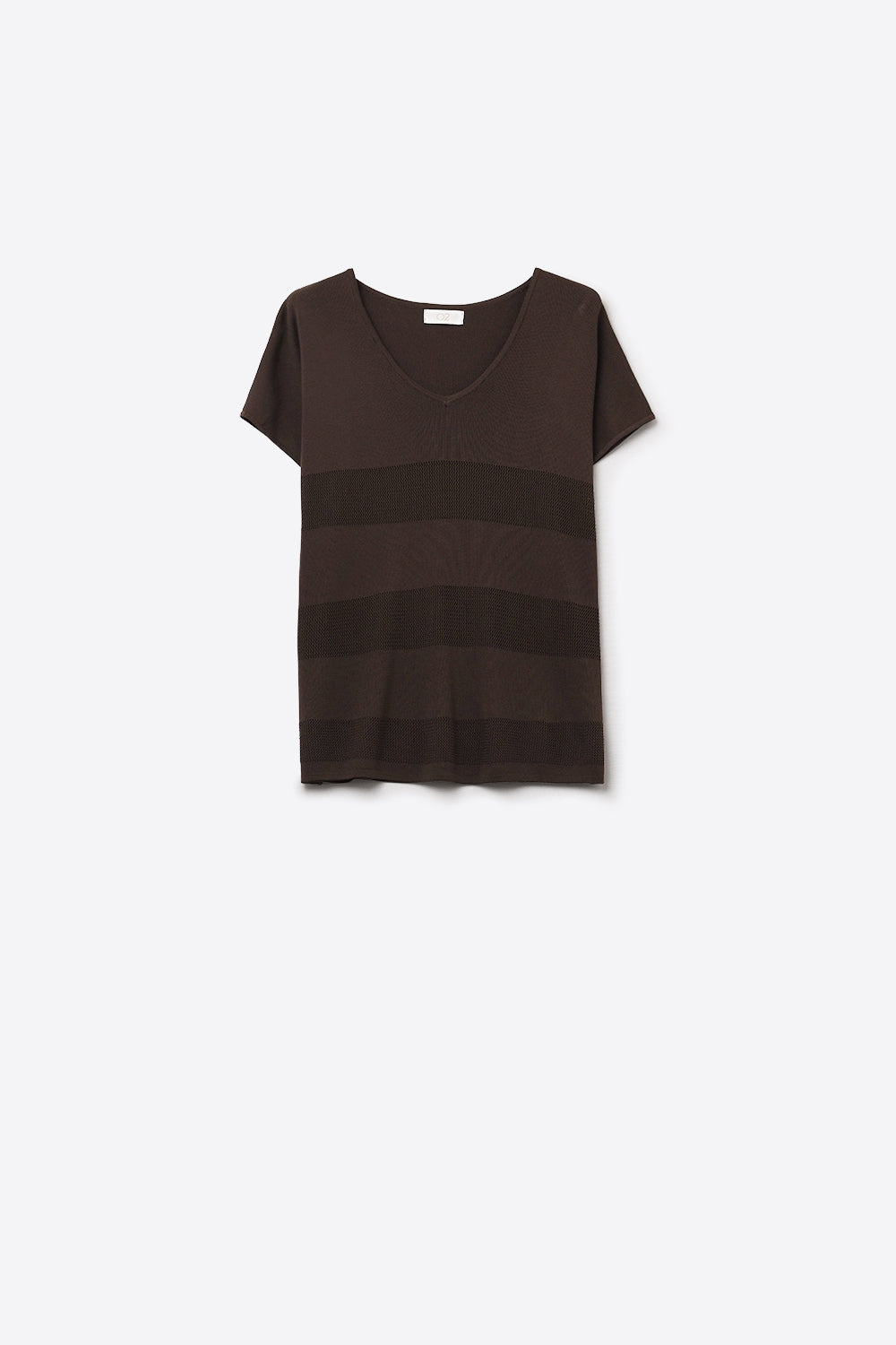 Q2 Maglione marrone a righe