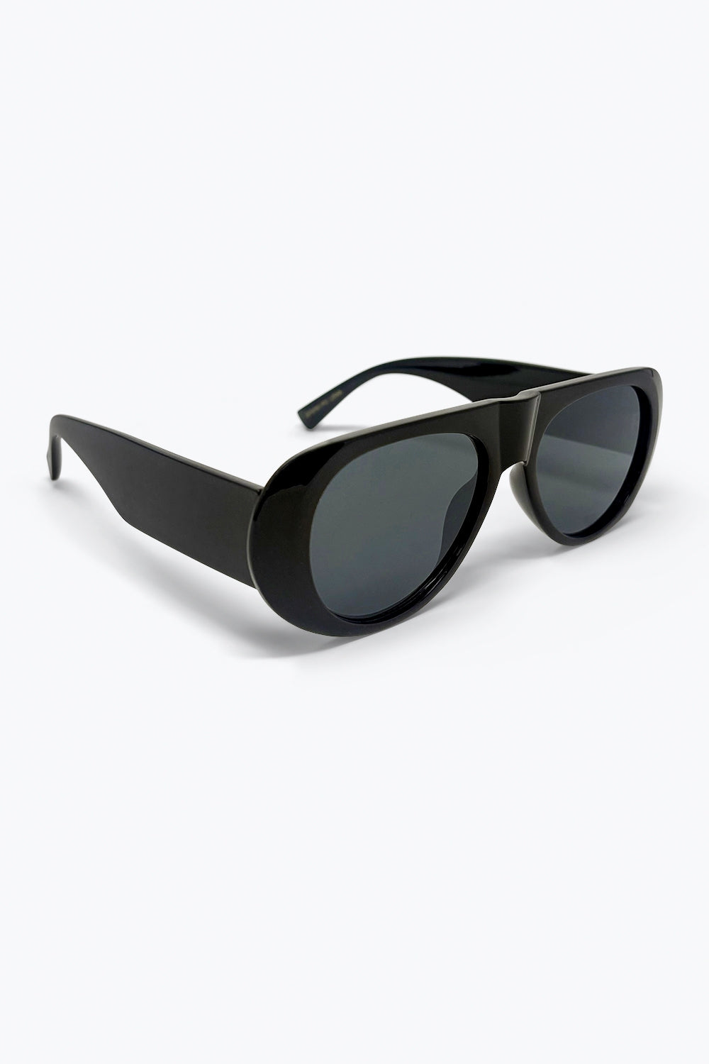 Occhiali da sole aviator oversize neri con lenti scure