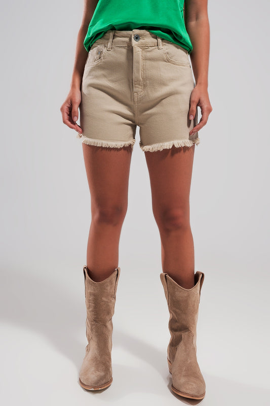 Q2 Pantaloncini in beige