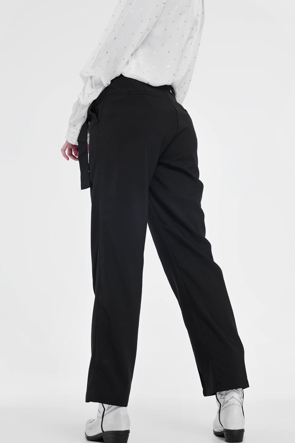 Pantaloni con cintura neri