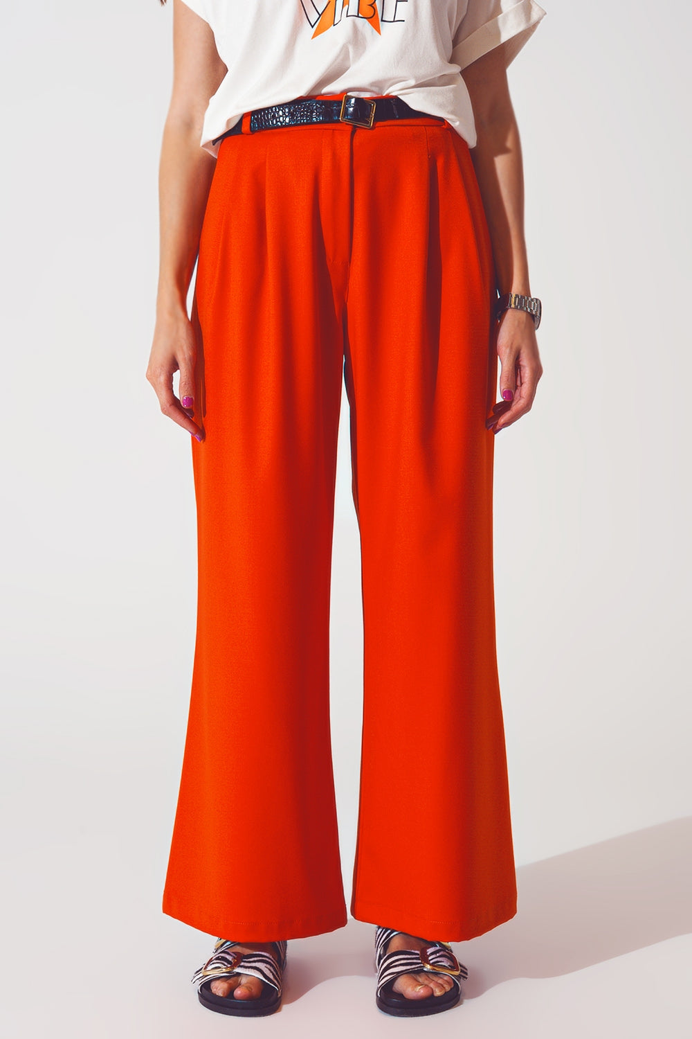 Pantaloni fit arancio extra larghi