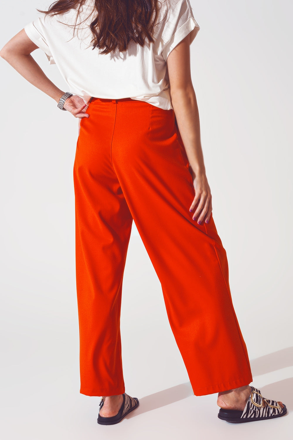 Pantaloni fit arancio extra larghi